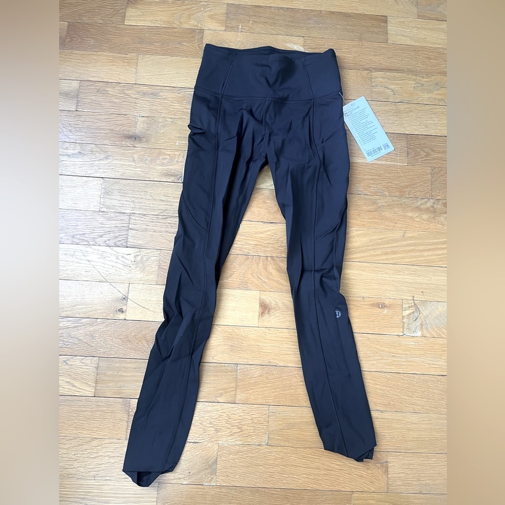 Lululemon Fast and Free 28” Tight Black Size 4 NWT